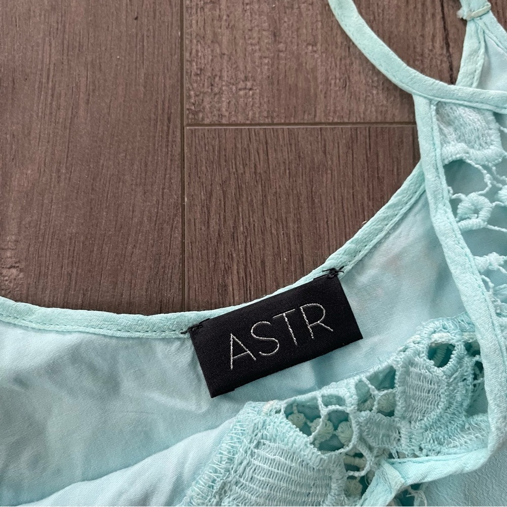 ASTR the Label Mint Lace Crochet Slip Dress - Picture 5 of 7